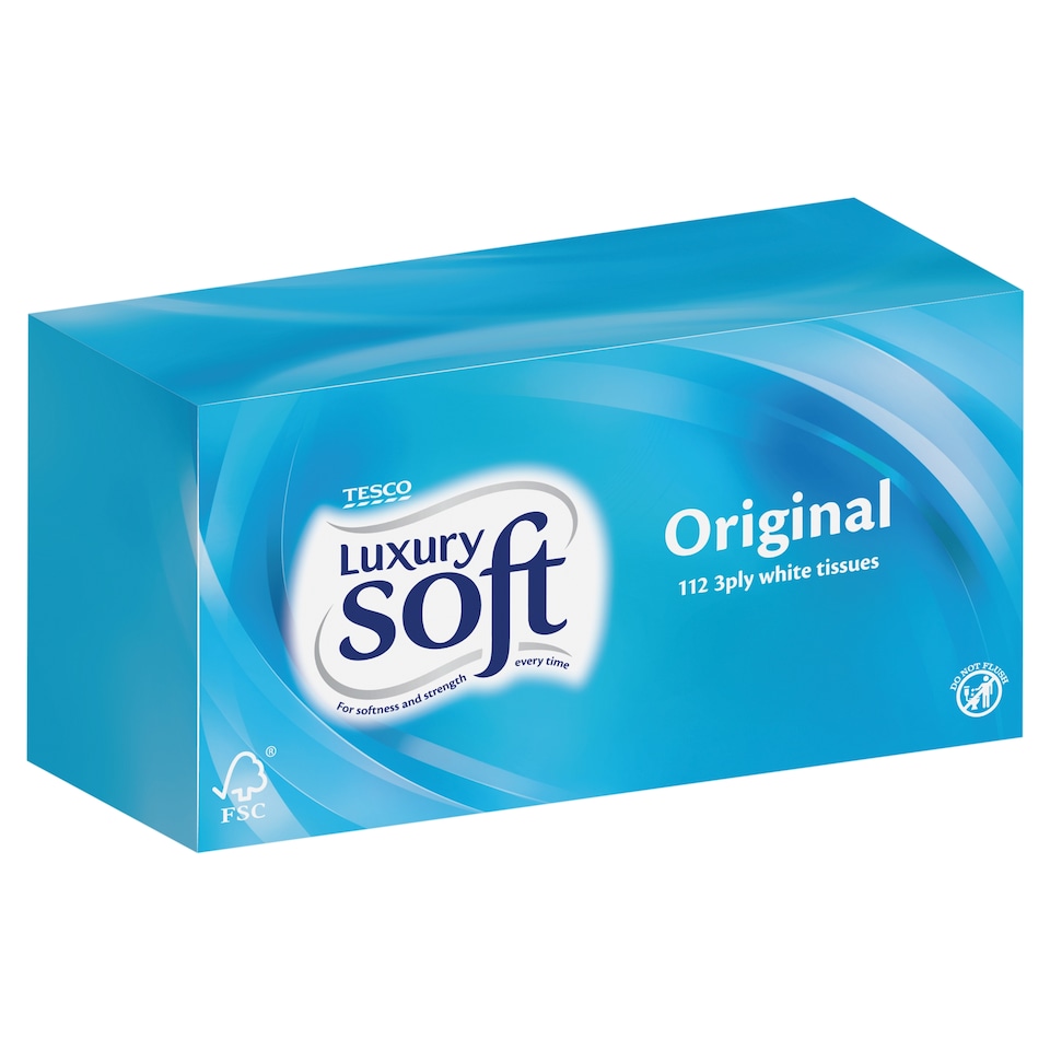 Tesco Luxury Soft Original Tissues 112 sheets