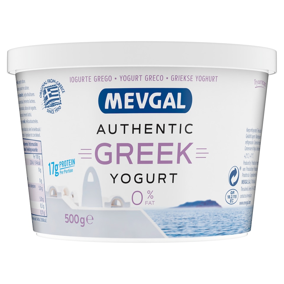 Mevgal Authentic Greek yogurt 0% Fat 500g