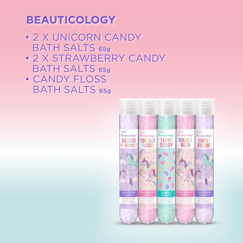 image 1 of Baylis & Harding Beauticology Bath Salts Gift Set 5 x 65g