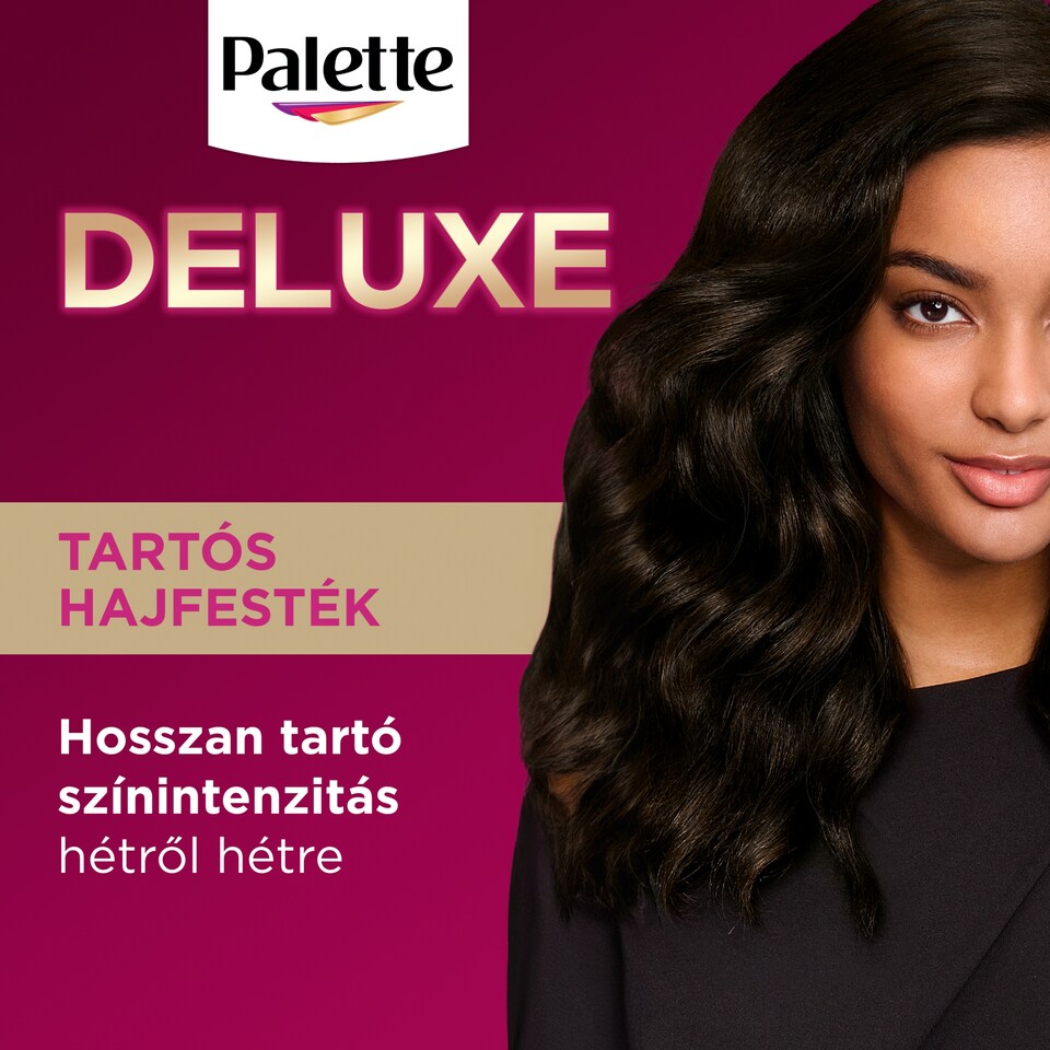 Palette Deluxe 3-0 sötétbarna tartós hajfesték   1. kép
