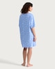 image 3 of F&F Pure Cotton Breakfast Print Nightdress in Blue