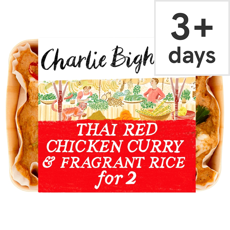 image 1 of Charlie Bigham's Thai Red Chicken Curry & Rice 835G