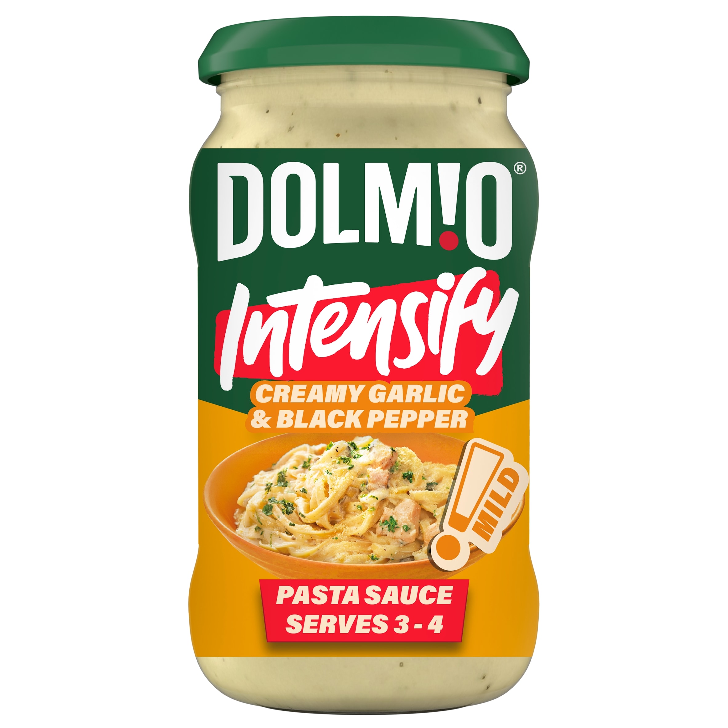 Dolmio Intensify Pasta Sauce Creamy Garlic & Black Pepper 390g