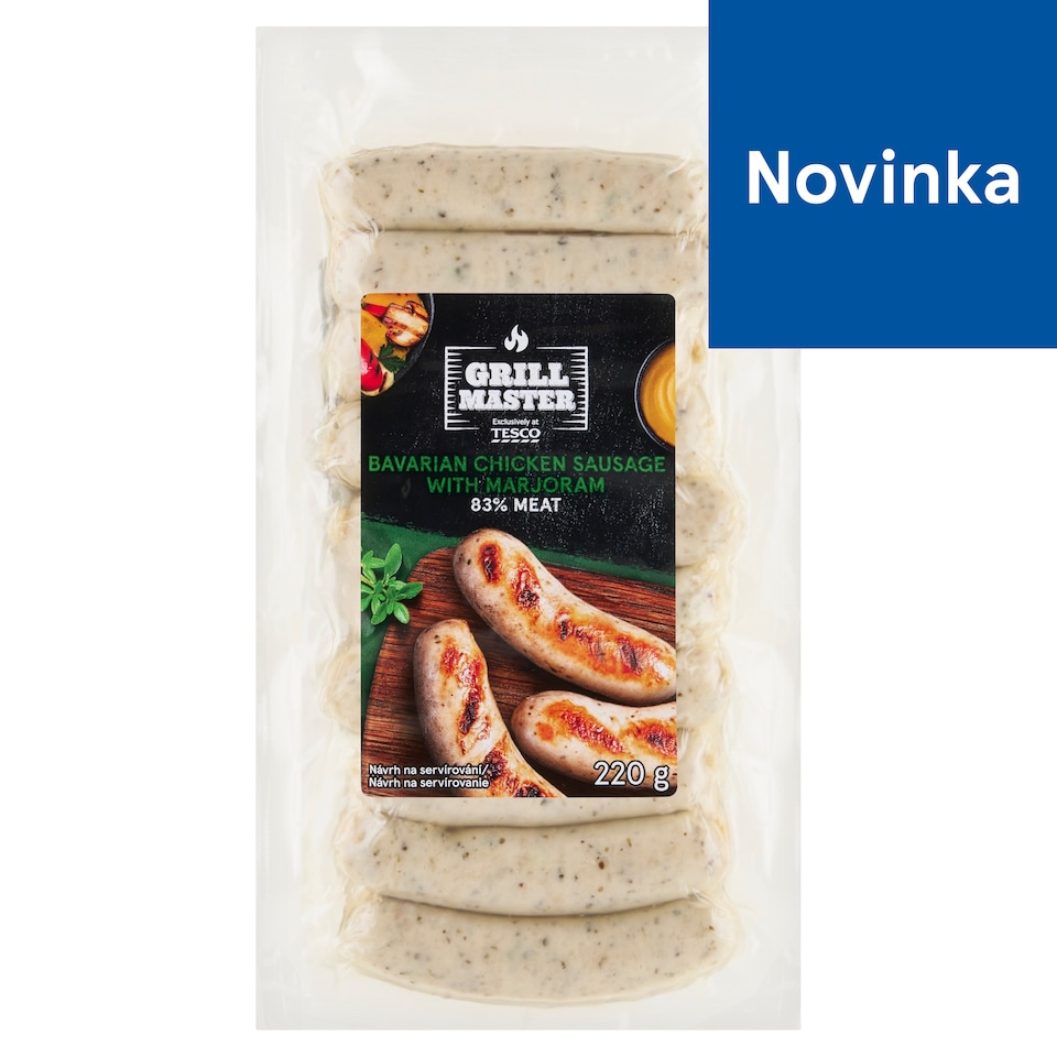 Tesco Grill Master Kuracia klobása s bylinami 220 g