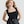 Black, F&F Polyamide Square Neck Sleeveless Top in White