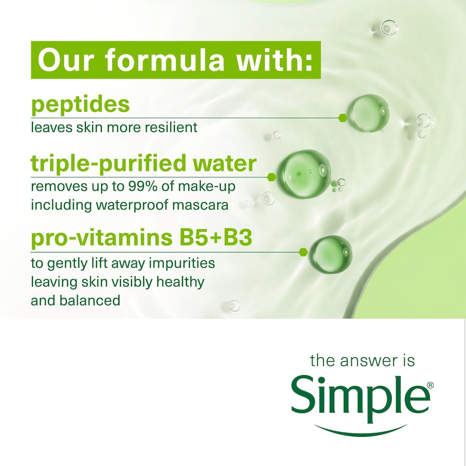 image 1 of Simple Kind To Skin Micellar Water 200ml