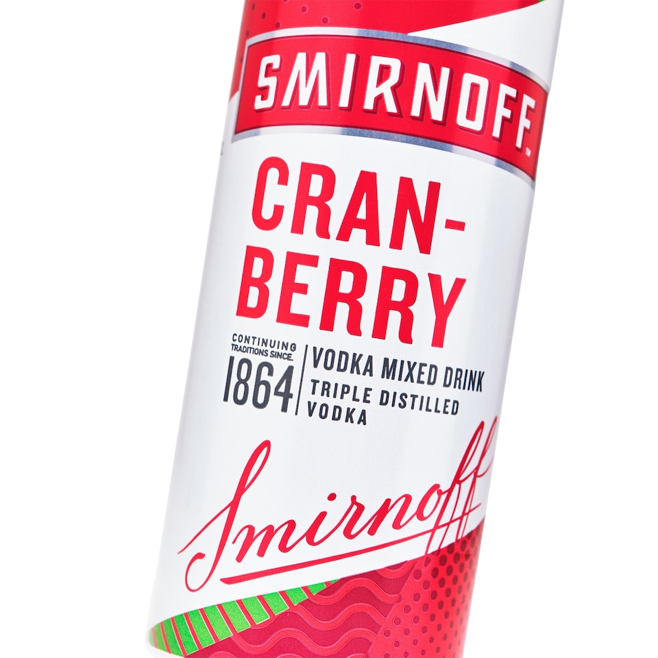 image 1 of Smirnoff Red Label Vodka and Cranberry Ready to Drink Premix 250ml