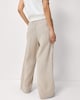 image 4 of F&F Textured Wide Leg Trousers in Neutral