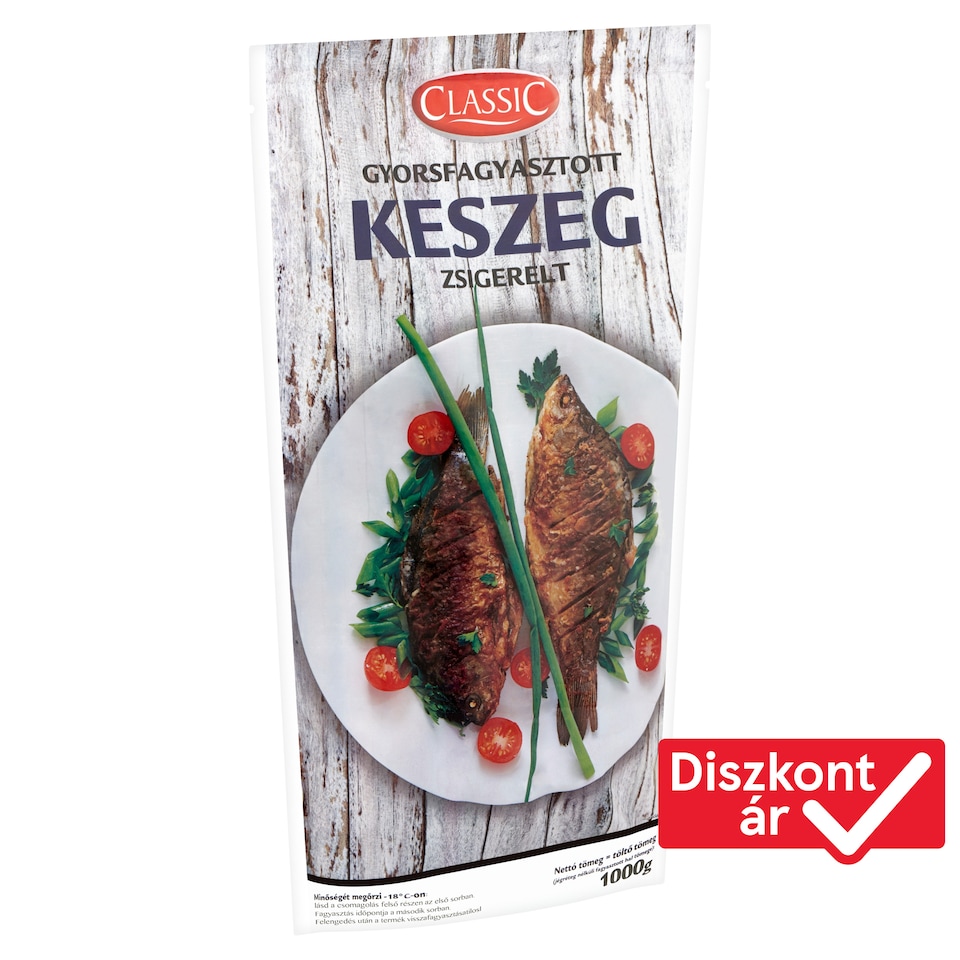 Classic gyorsfagyasztott zsigerelt keszeg 1000 g
