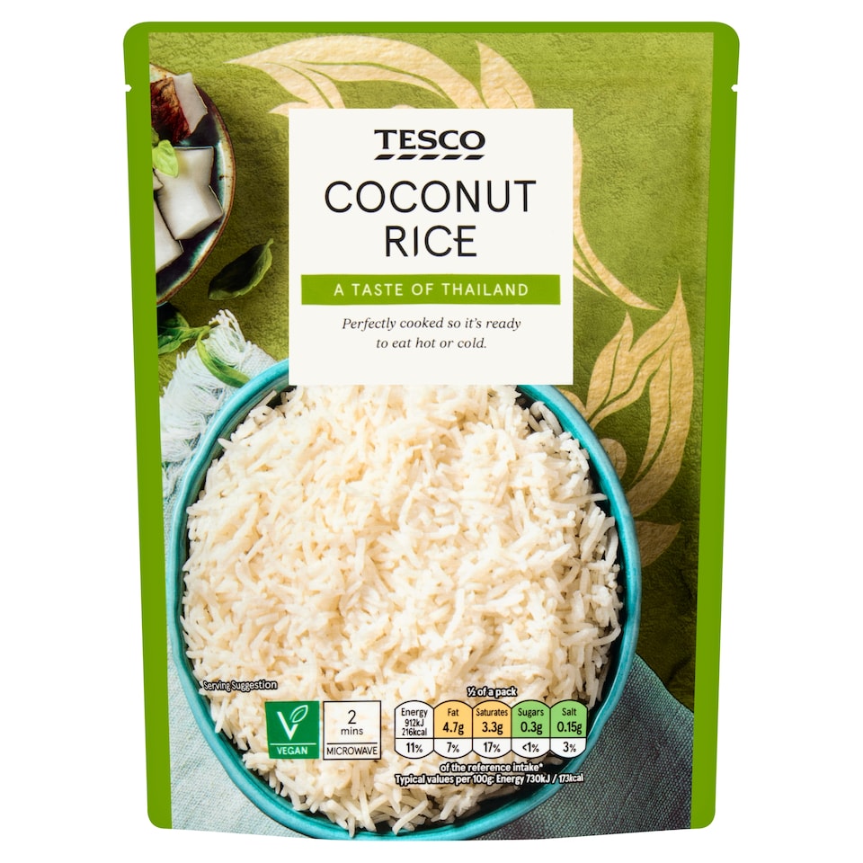 Tesco Coconut Rice 250g