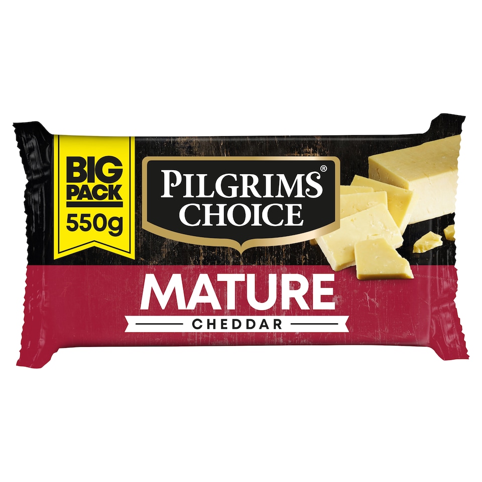 Pilgrims Choice Mature Cheddar Cheese 550 G