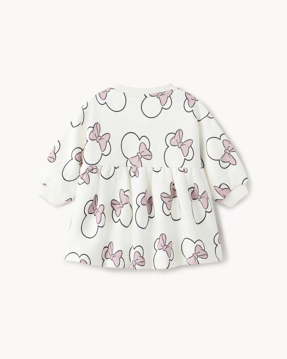 image 1 of Disney Minnie Mouse Cotton Rich Sweat Dress in White