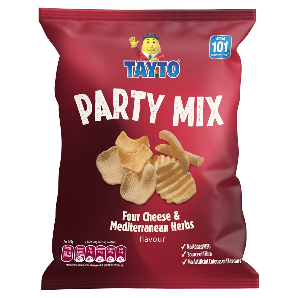 Tayto Occasions Cheese And Mediterranean Herb Mix 90G