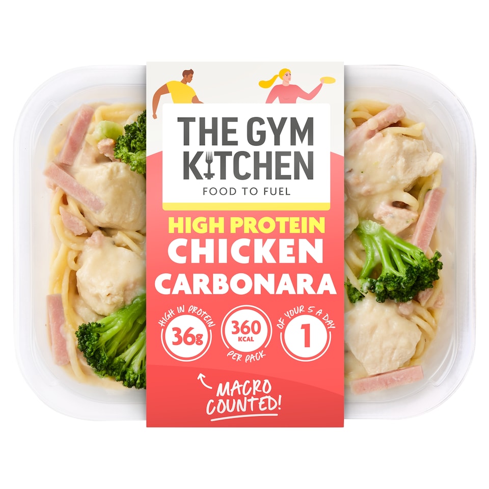 image 1 of THE GYM KITCHEN FOOD TO FUEL CHICKEN CARBONARA PASTA 400G