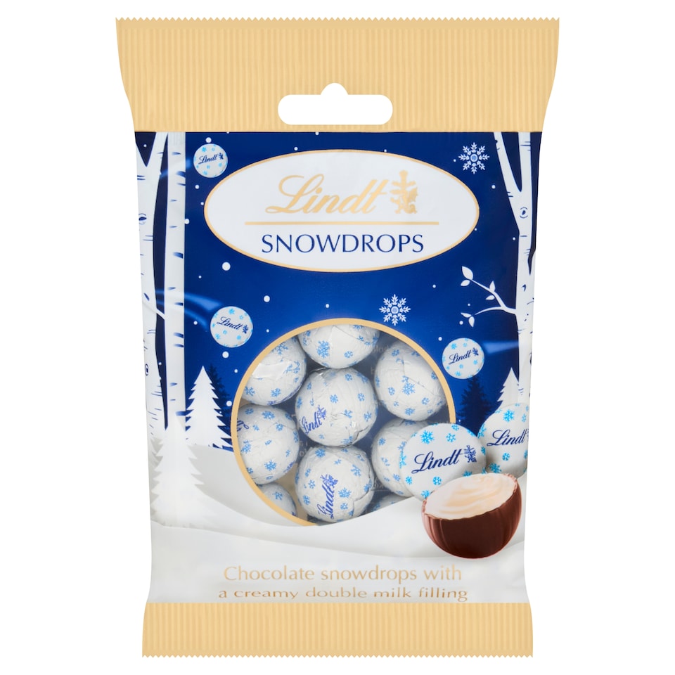 image 1 of Lindt Snowdrops Chocolate Bag 70g 