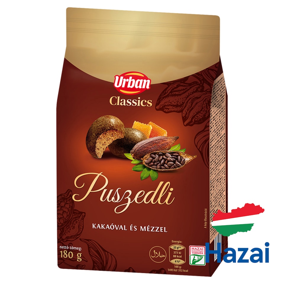 Urban Classics puszedli mézzel, kakaós 180 g