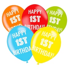Tesco Age 1 Balloons - 10 Pack