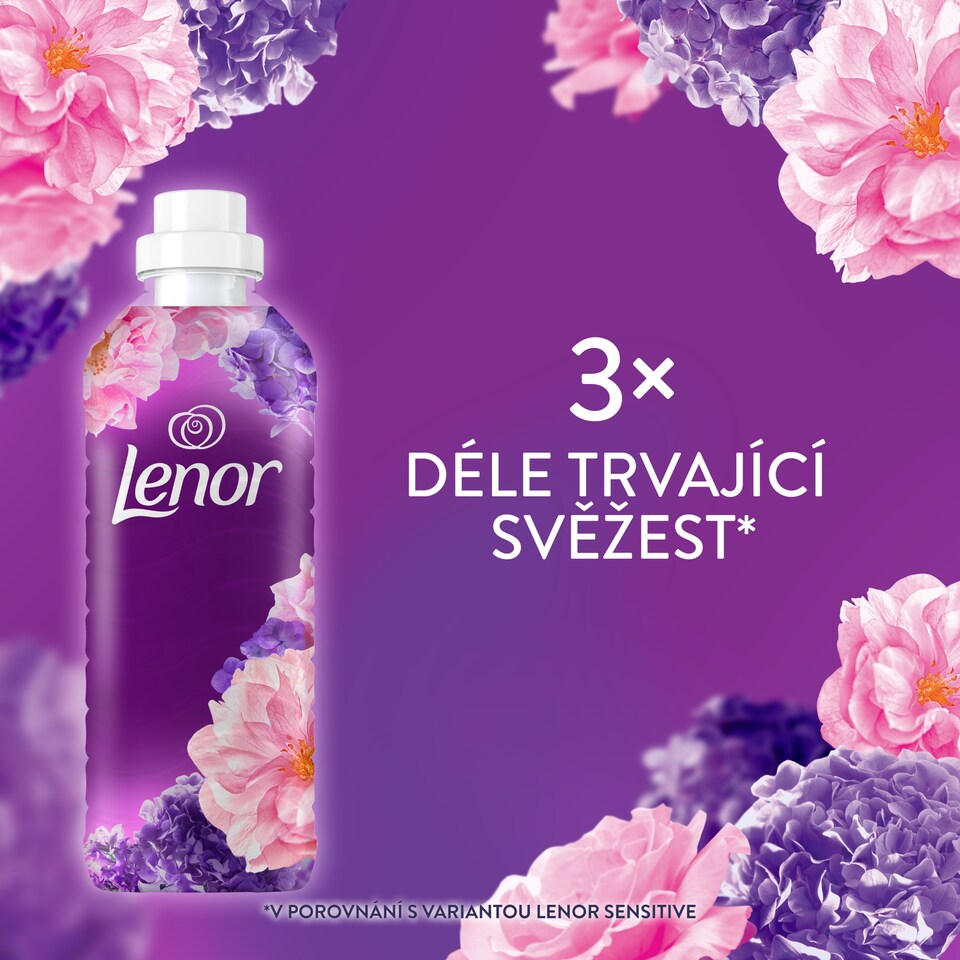 Obrázek 1 pro produkt Lenor Aviváž 47 Praní, Floral Bouquet