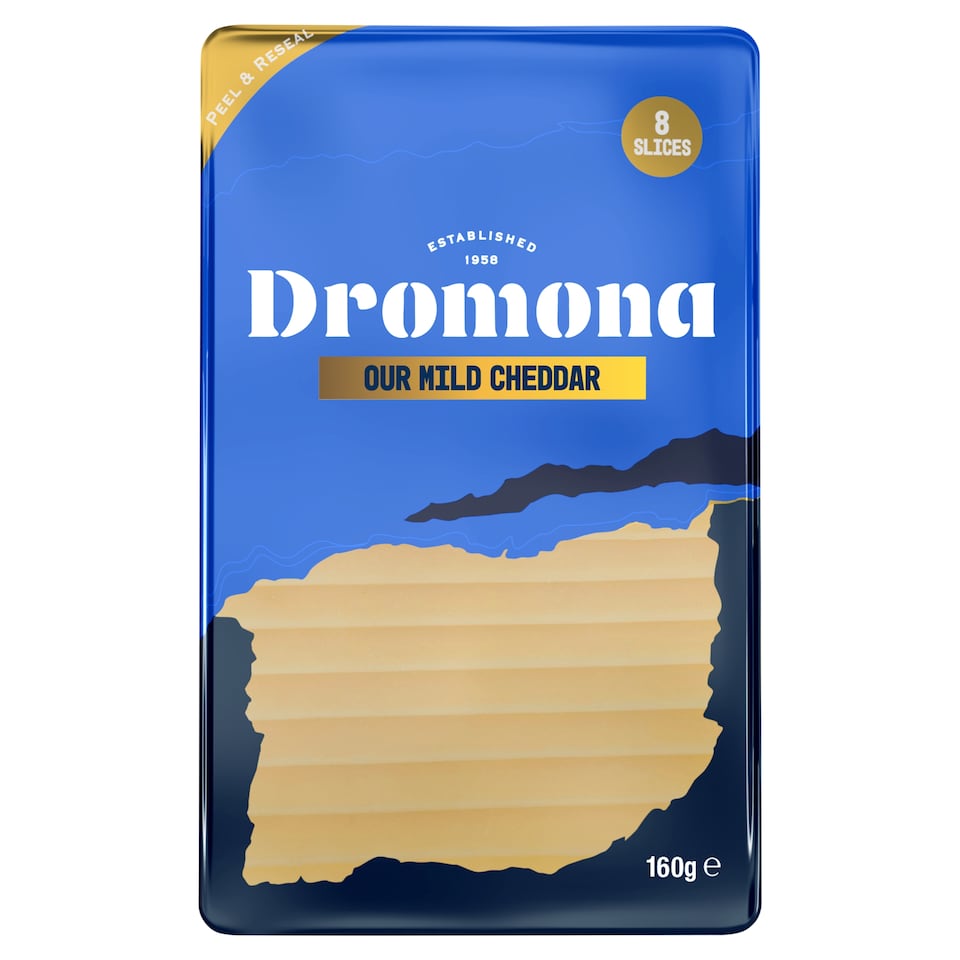 Dromona Sliced Mild Cheddar 160g