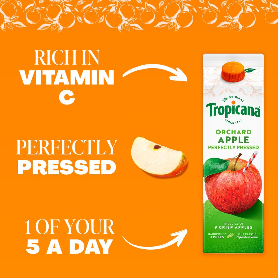 image 1 of Tropicana Pressed Apple Fruit Juice 1.5L