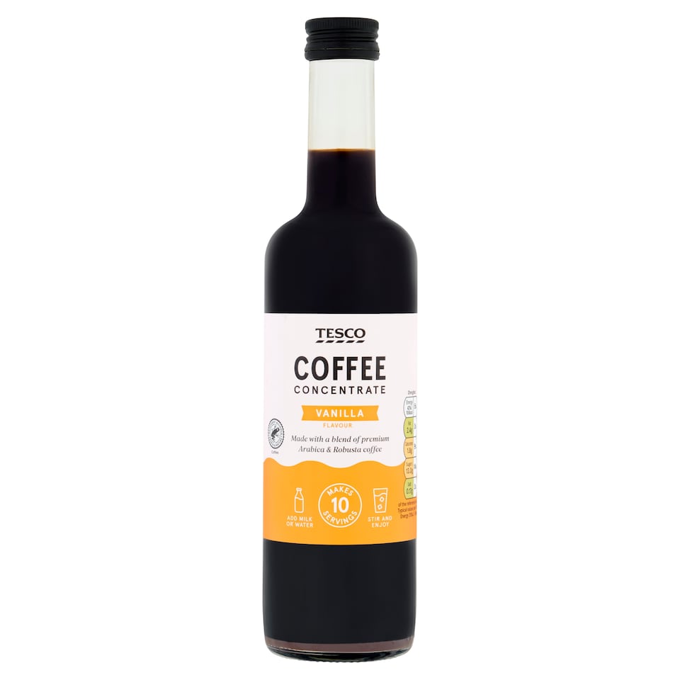 Tesco Vanilla Flavour Coffee Concentrate 500ml