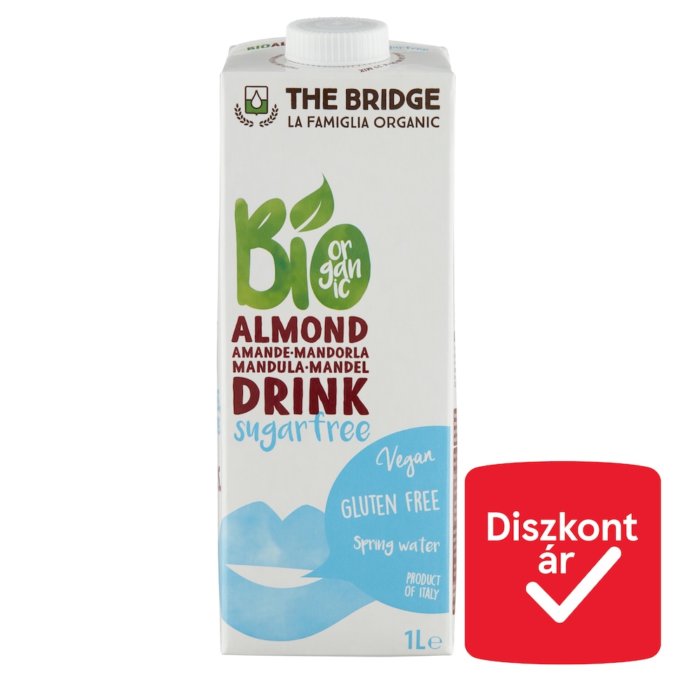 The Bridge BIO UHT gluténmentes cukormentes mandulaital 1 l