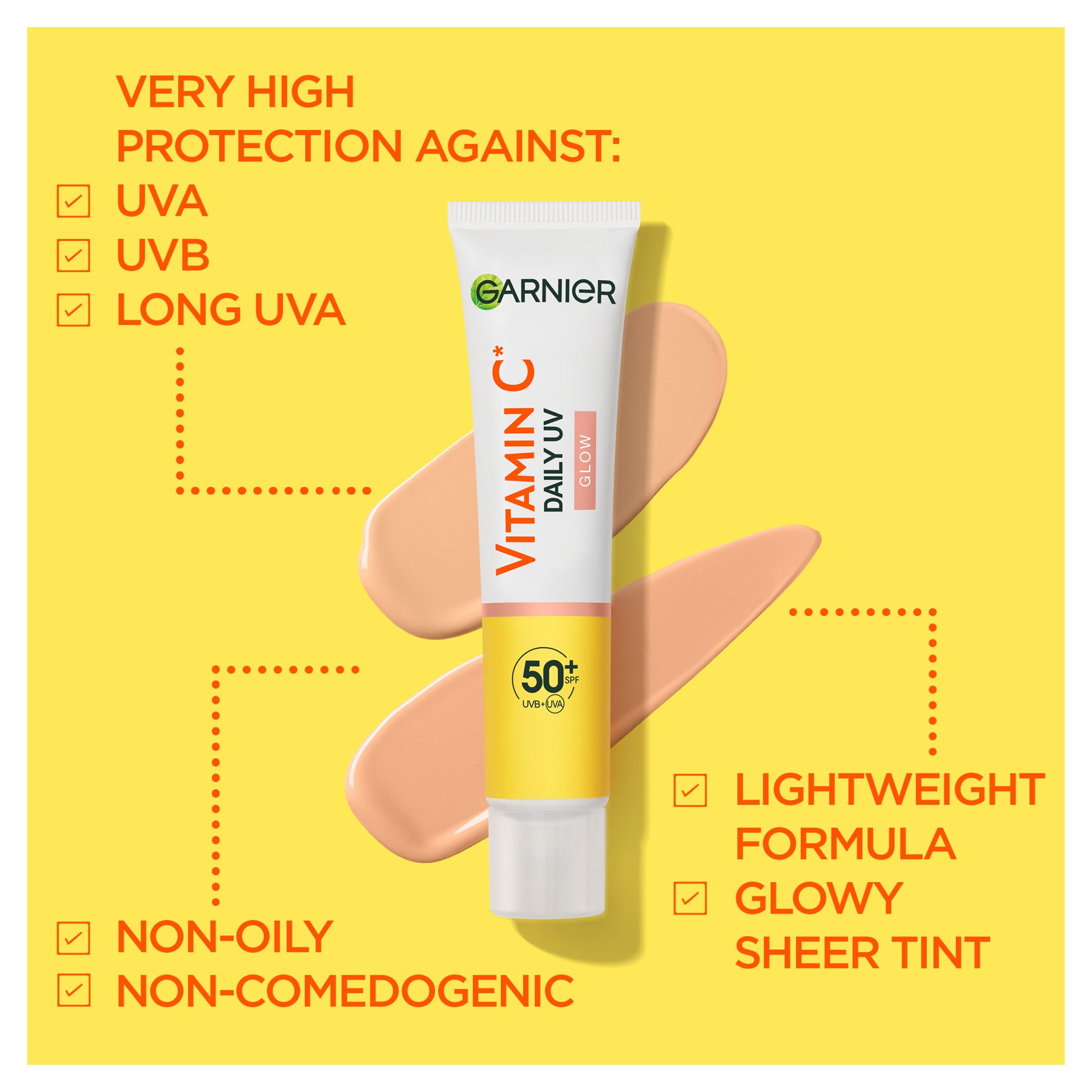 Garnier Skinactive Vitamin C Daily UV Brightening Fluid SPF50 40ml Garnier Skinactive Vitamin C Daily UV Brightening Fluid SPF50 40ml