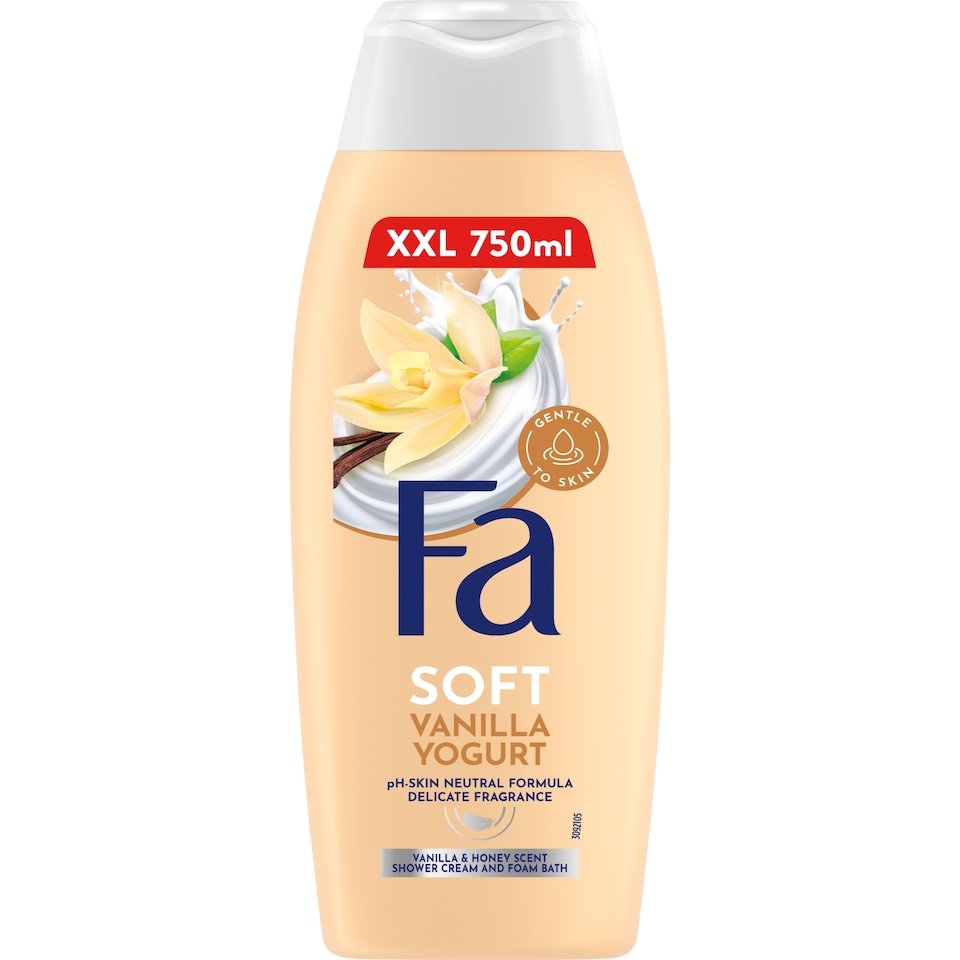 Fa Soft sprchový krém a pena do kúpeľa s vôňou vanilky a medu 750 ml