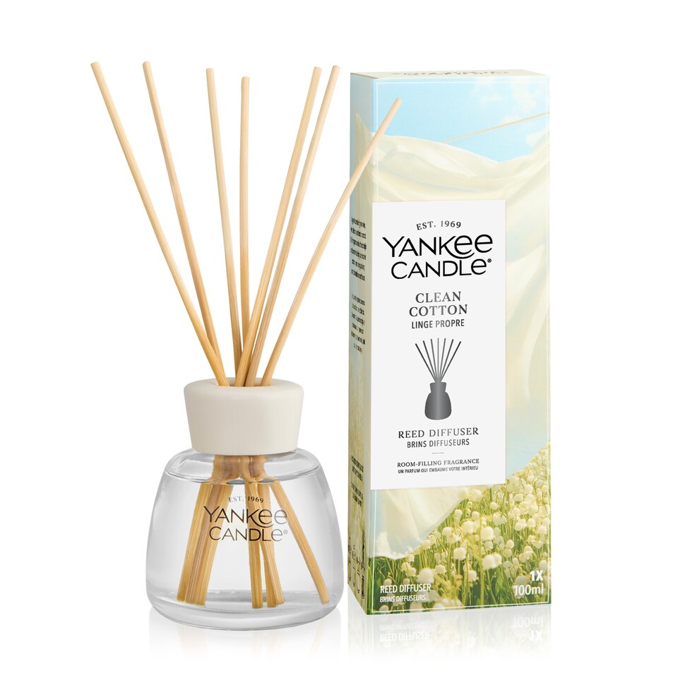 image 1 of Yankee Classic Clean Cotton Reed Diffuser 100ML