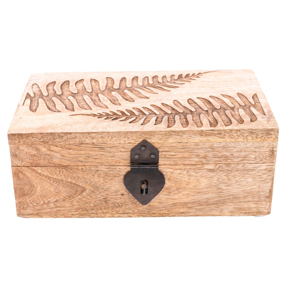 Candlelight Mango Wood Trinket Box
