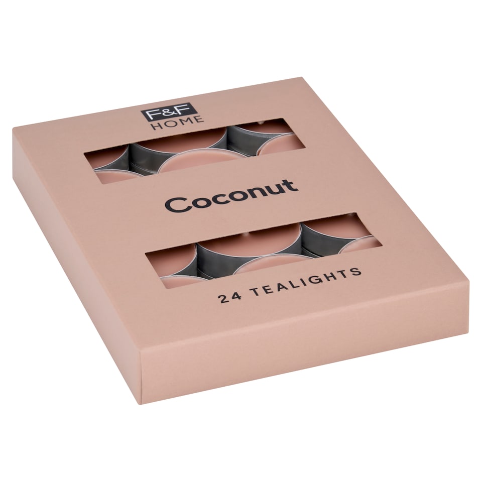 Obrázek 1 pro produkt F&F Home Coconut vonné čajové svíčky 24 x 8,3g