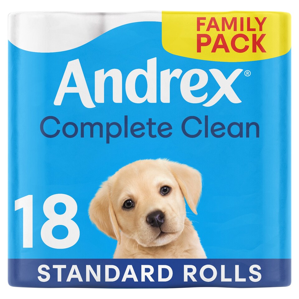 image 1 of Andrex Classic Clean Toilet Paper 18 Rolls
