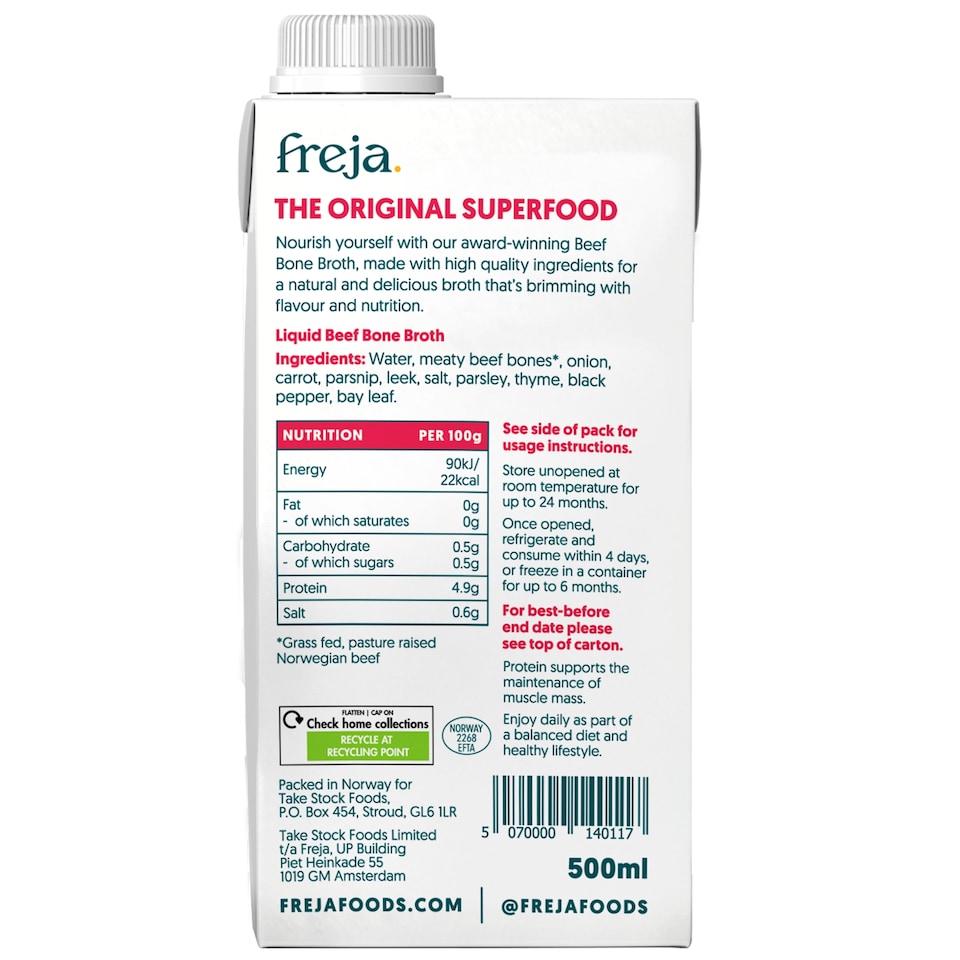 image 1 of Freja Beef Bone Broth 500ml