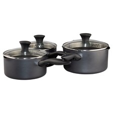 Tesco Aluminium Induction Saucepan Set 3Pc