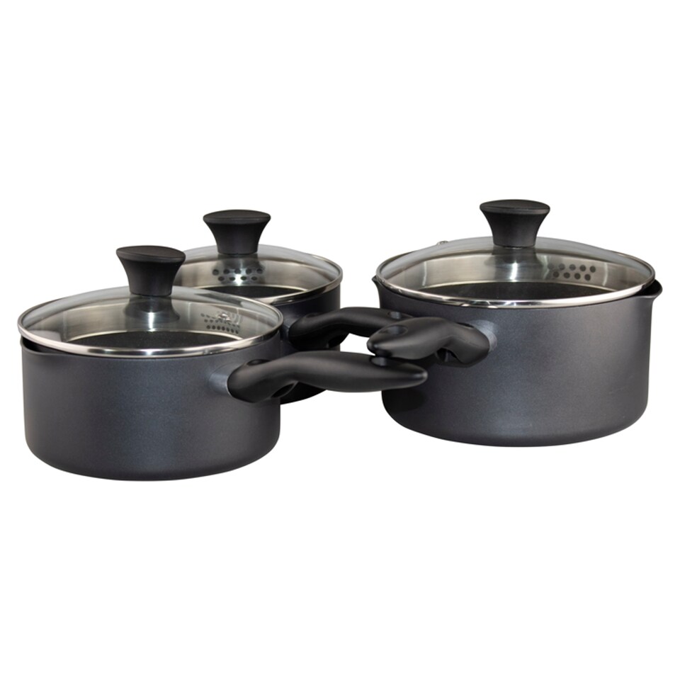 Tesco Aluminium Induction Saucepan Set 3Pc