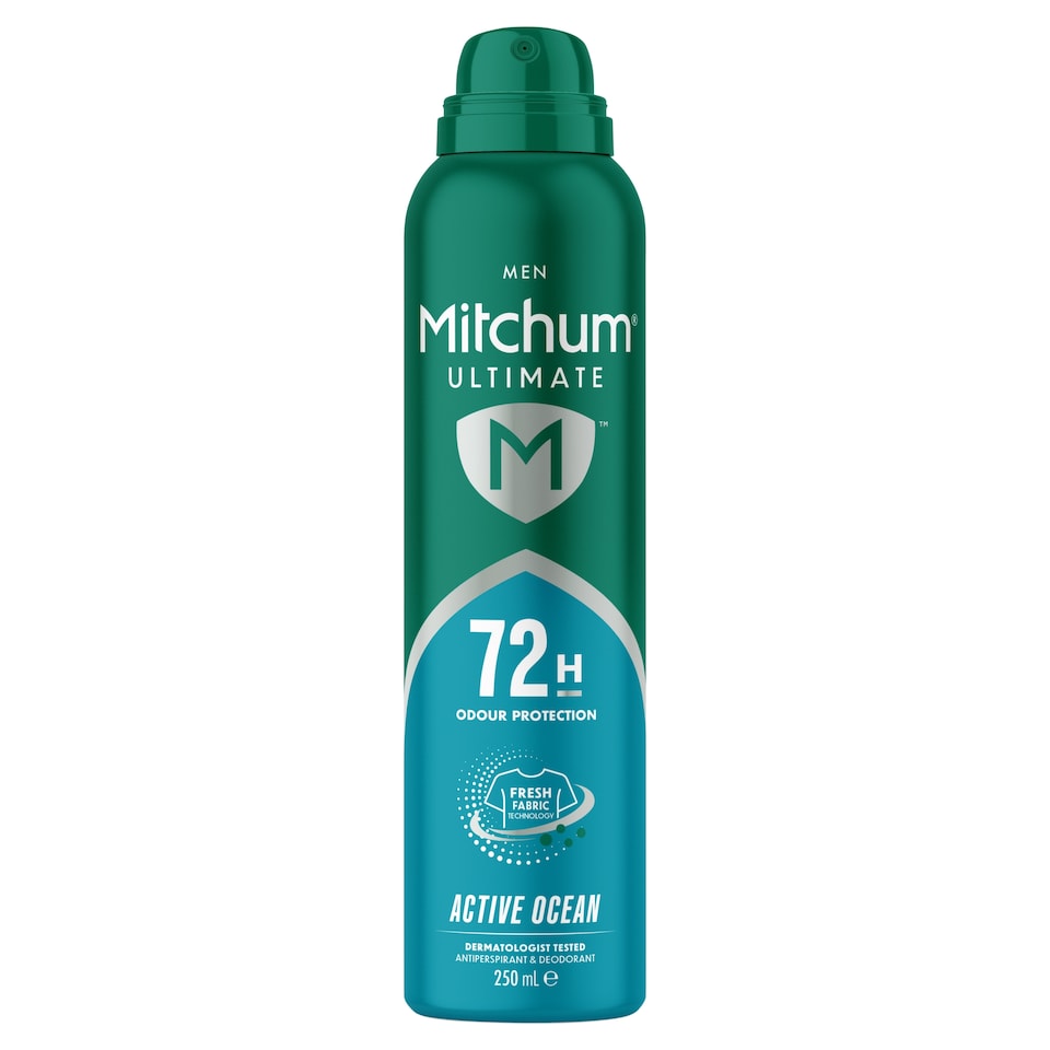 image 1 of Mitchum Men Ultimate 72H Active Ocean Anti Perspirant & Deodorant 250ml