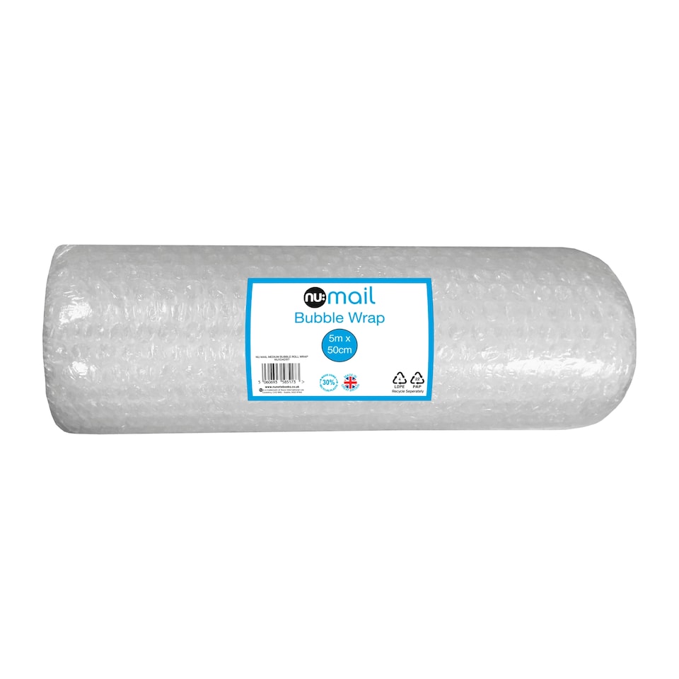 Nu Mail Bubble Wrap Roll Medium 5M X 50Cm