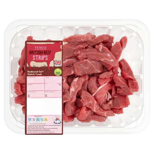 Tesco Stir Fry Beef 500G Tesco Groceries