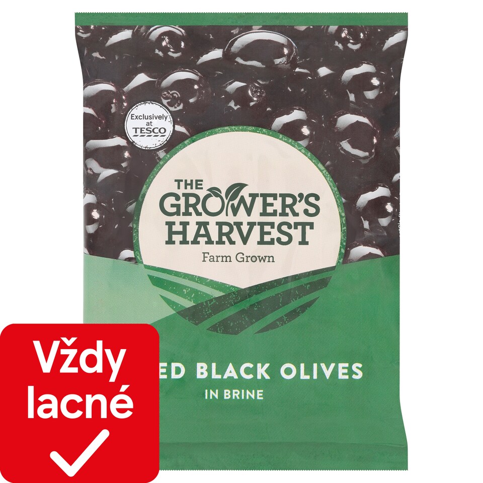 The Grower's Harvest Pitted Black Olives in Brine 200 g