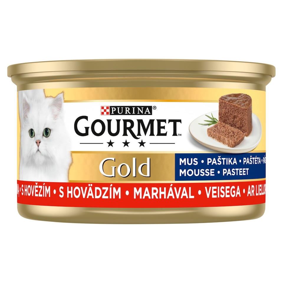 image 1 of Gourmet Gold Canned Food for Cats Beef Pate 85 g