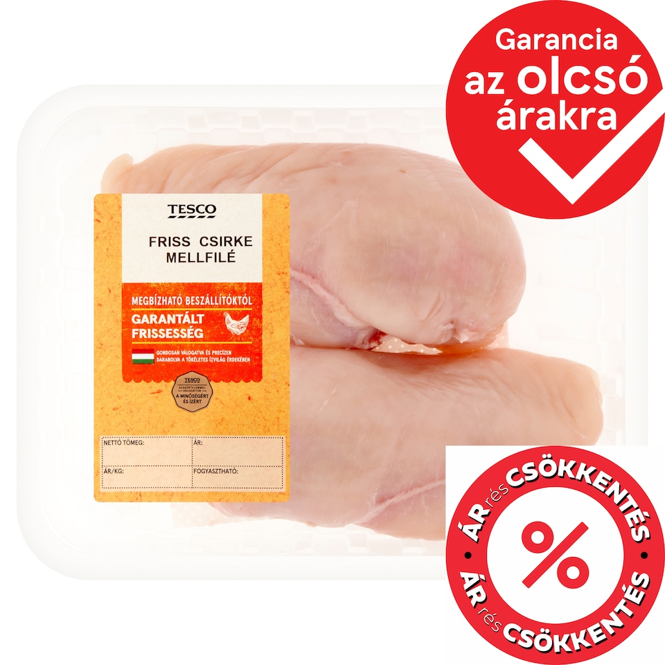 Tesco friss csirke mellfilé 500 g