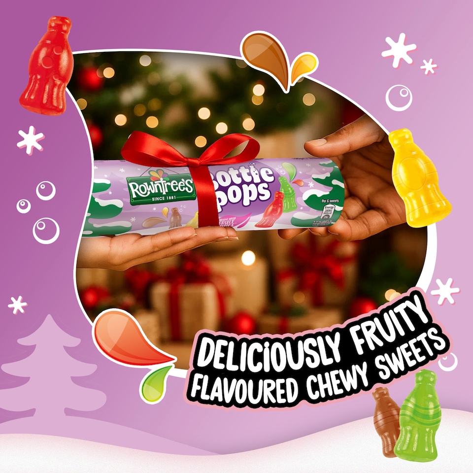 image 1 of Rowntree's Bottle Pops Sweets Giant Tube 100g