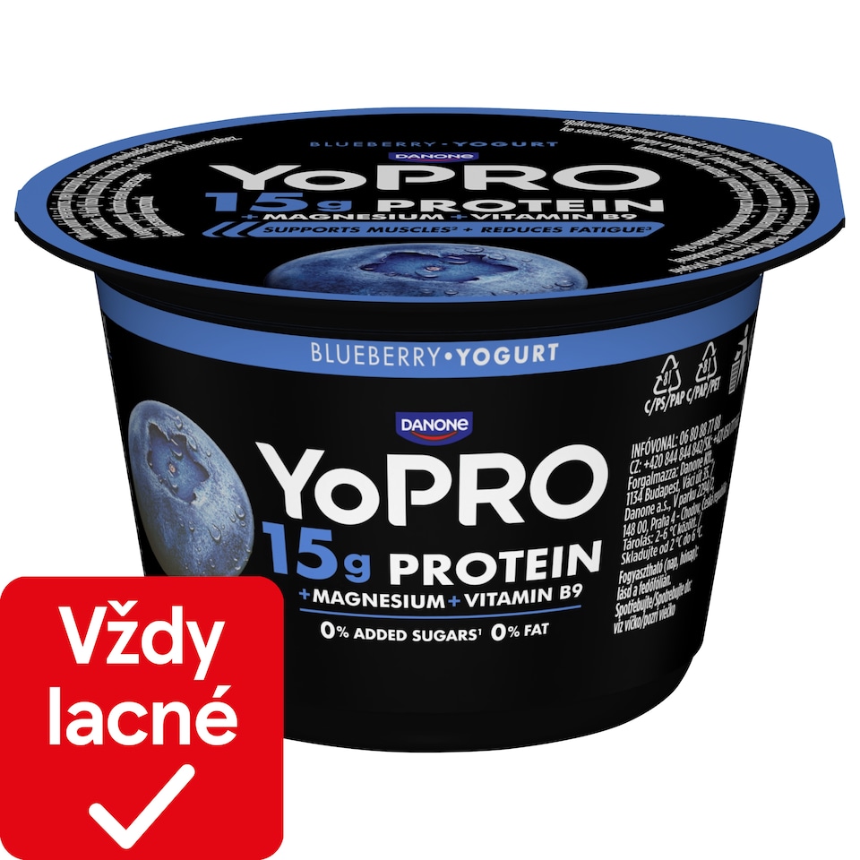 image 1 of YOPRO Low-fat yogurt - Blueberry 160g