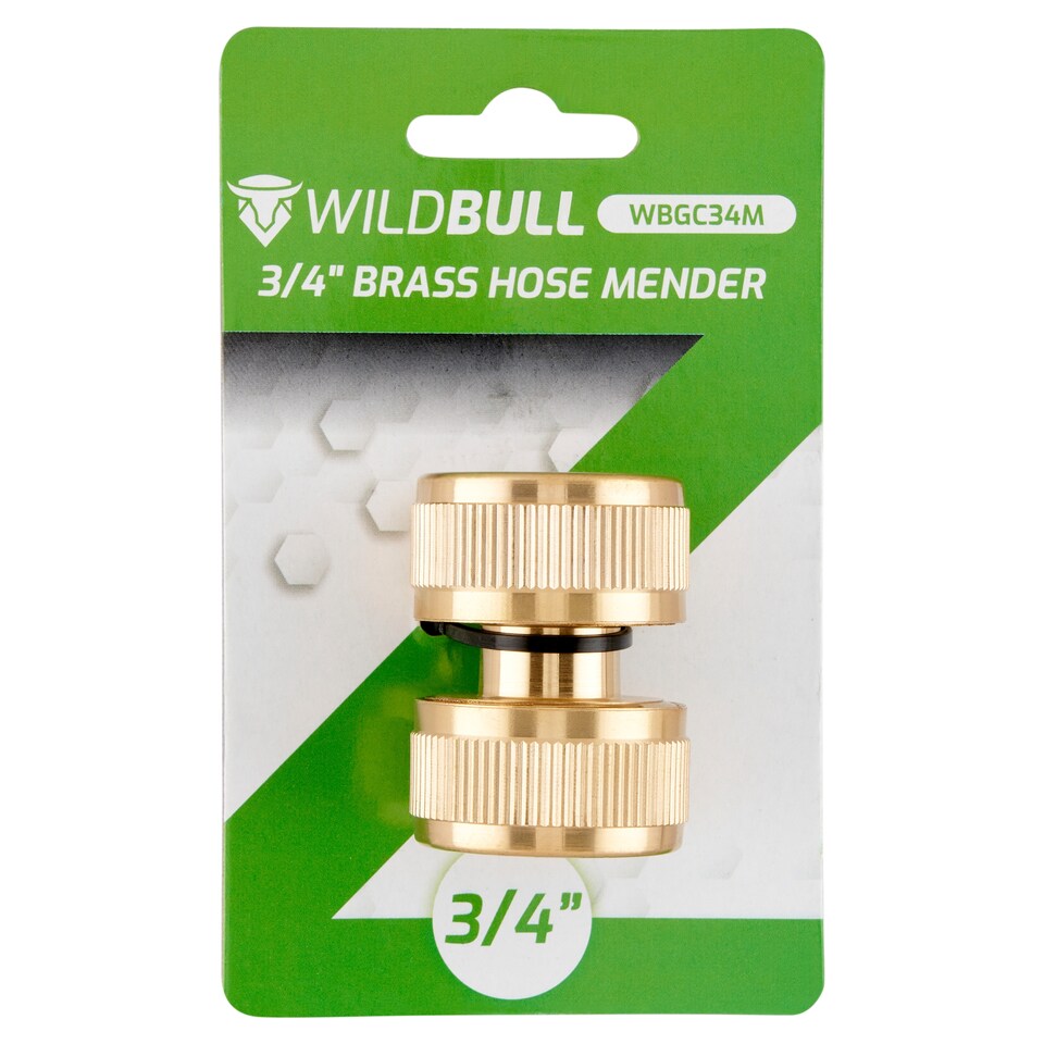WildBull WBGC34M 3/4" Brass Hose Mender