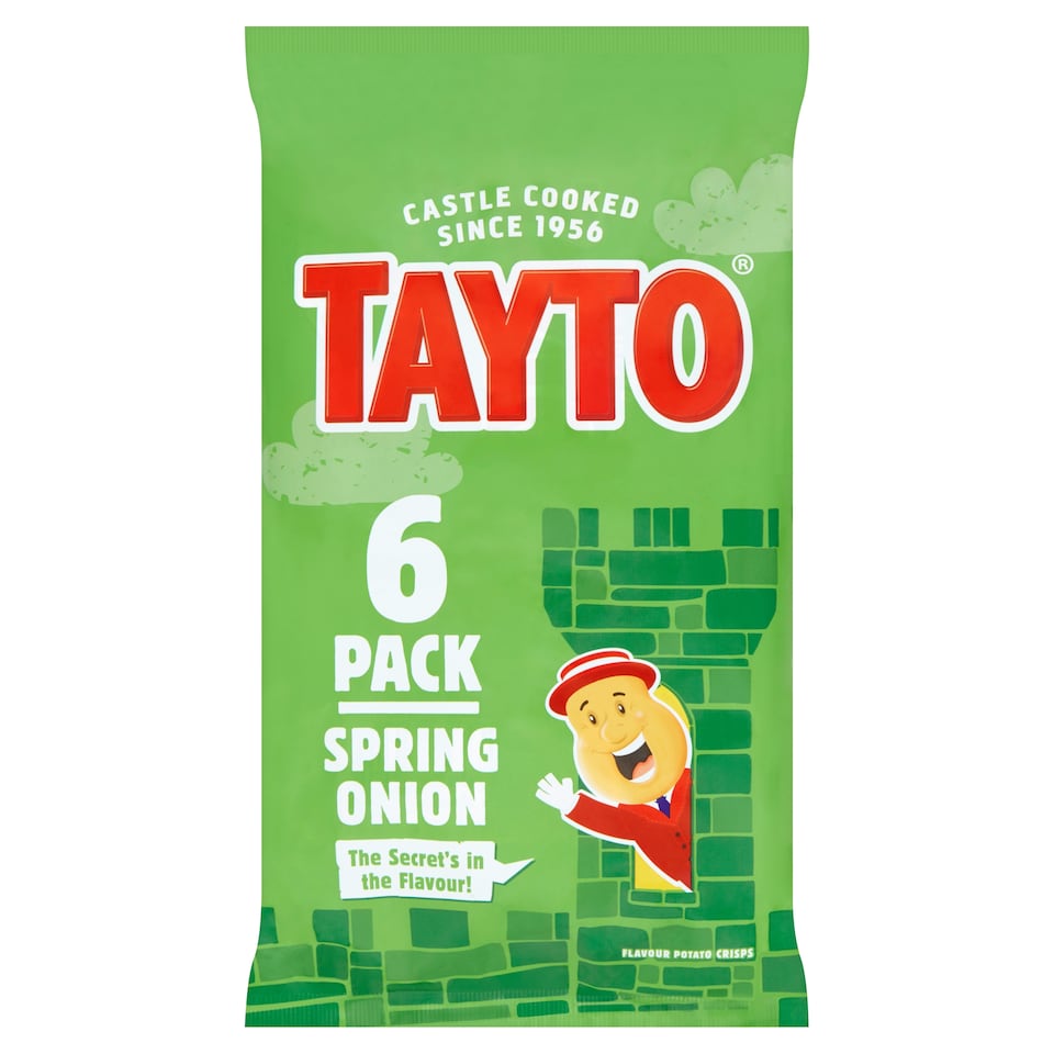 Tayto Spring Onion Crisps 6X33g