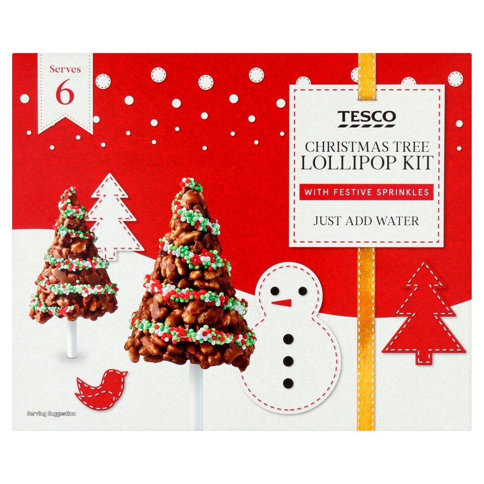Tesco Christmas Tree Crispy Pop Kit 210G