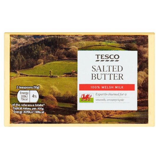 Tesco Welsh Butter Salted 250G Tesco Groceries
