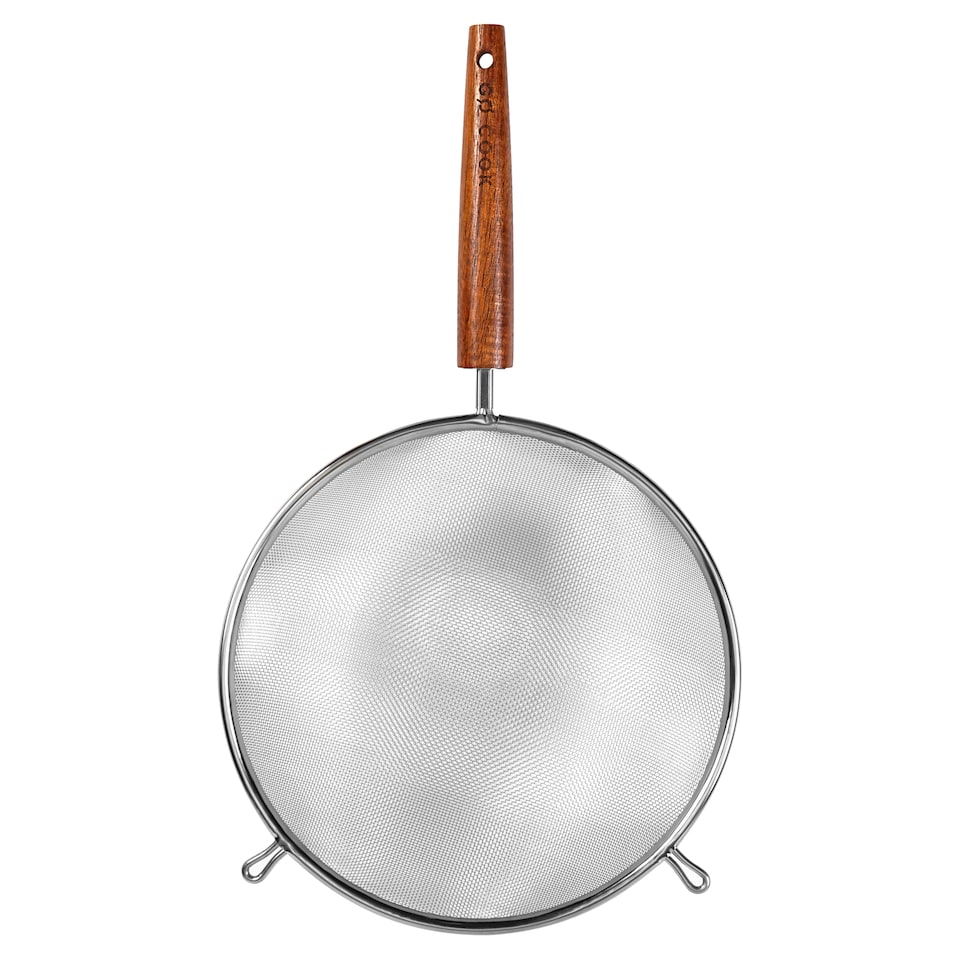 Go Cook Acacia Stainless Steel Sieve
