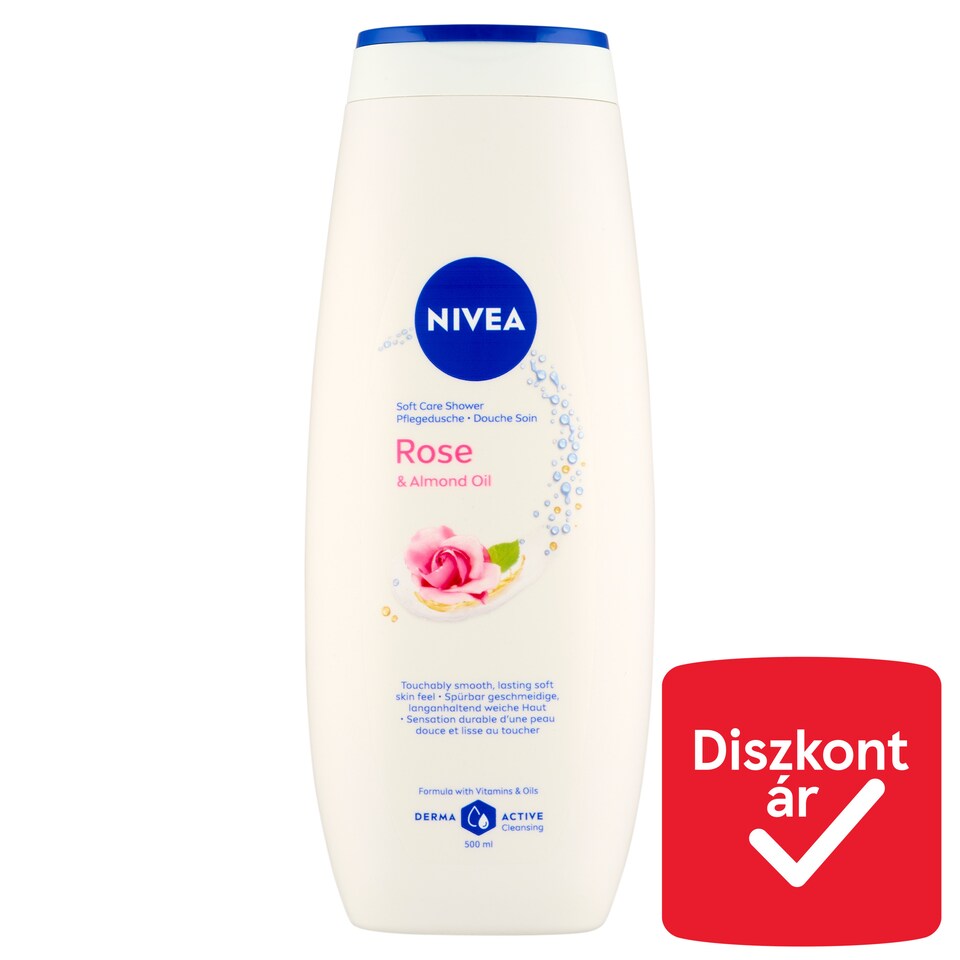 NIVEA Rose & Almond Oil krémtusfürdő 500 ml  1. kép