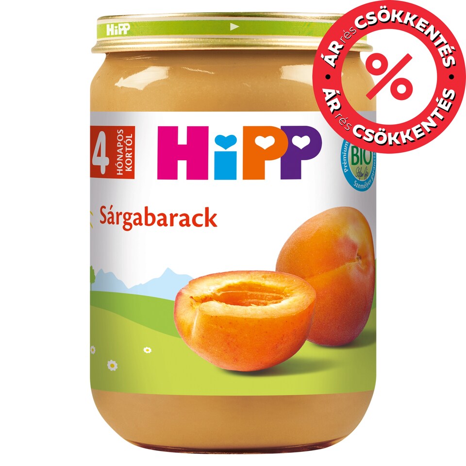 HiPP Organic Apricot Baby Dessert 4+ Months 190 g